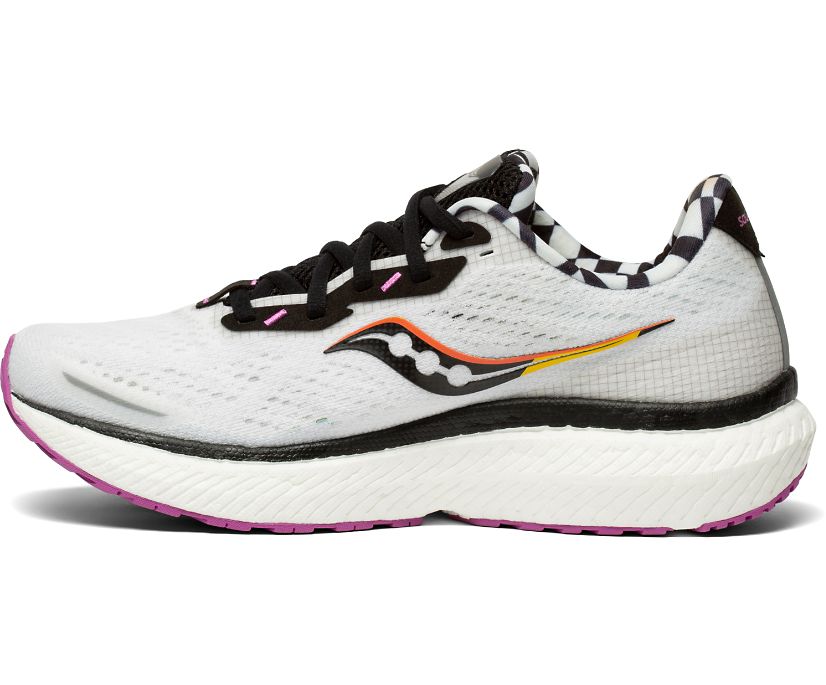 Saucony Triumph 19 Women's Running Shoes Silver / Black | Canada 207NWYB